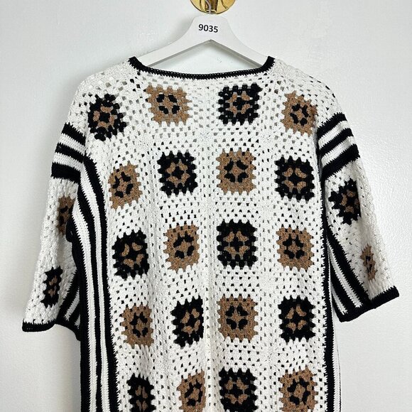 ELEVEN SIX Tia Tunic in White/Black/Nude Size Medium/Large - Picture 12 of 16